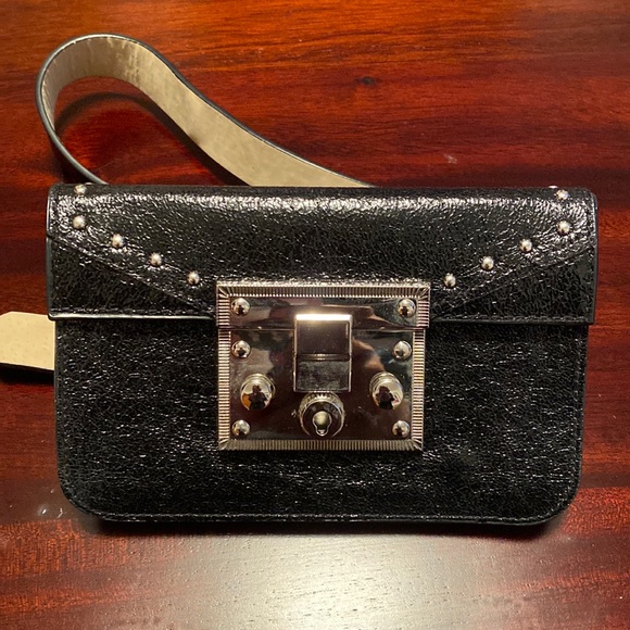 Black studded belt bag - Picture 1 of 4